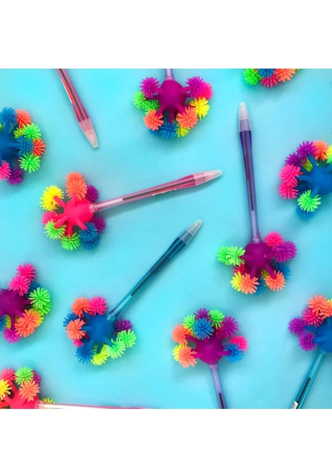 تينك Pink Novelty Pen Fluffy Pompom
