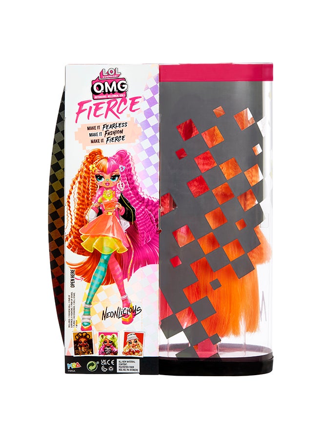 L.O.L. SURPRISE! L.O.L. Surprise! 707 OMG Fierce Fashion Doll -  Neonlicious, 11.5-inch Doll with Surprises Including Outfits and Accessories  - Image 5