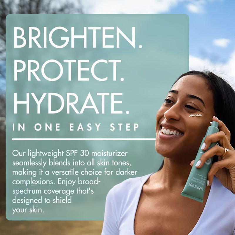 Bolden Brightening Face Moisturizer with SPF 30 & Vitamin C - Broad Spectrum UVA/UVB Hydrating Moisturizer Face Cream for Women - Applies Clear without Chalky Residue & Fade Dark Spots - 2.0FL Oz - Image 3