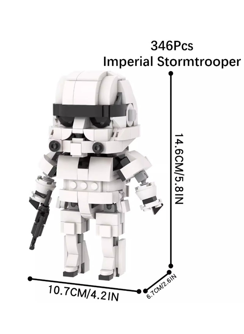 Children's Creative DIY Educational Toys Handmade Building Blocks Small Particle Toys (Stormtroopers) - Image 2