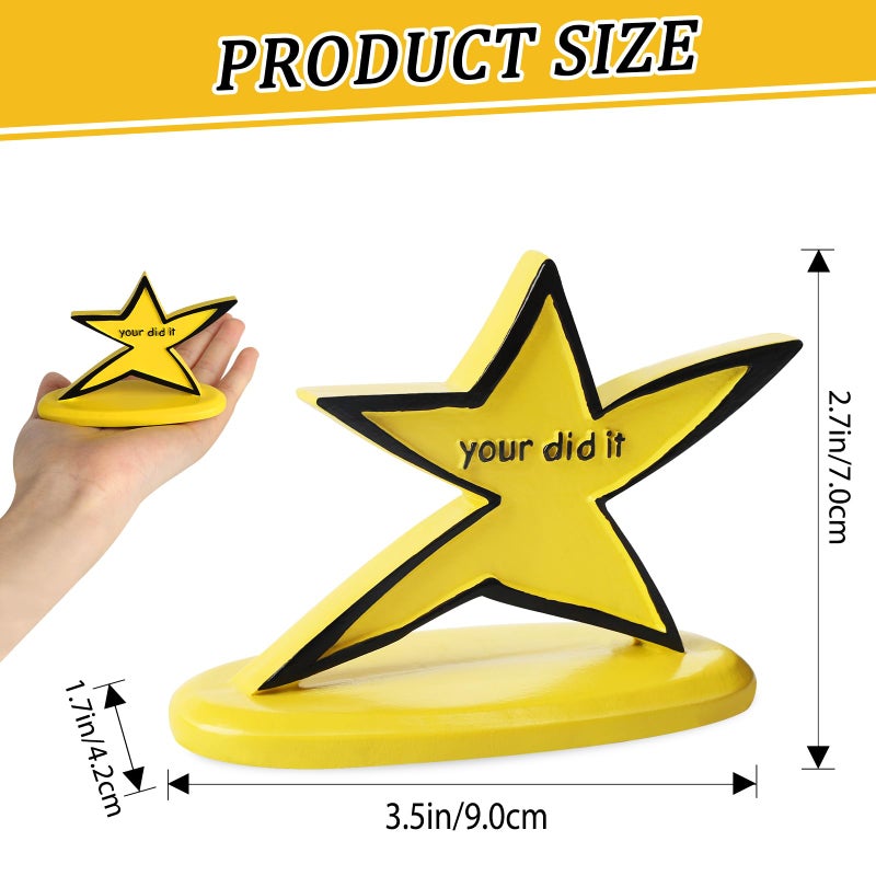 Legobayo Funny Star Trophy with Humorous Your Did It Inscription - Funny Graduation Gift Gifts for Coworkers Cute Desk Decor Birthday Gift Encouragement Gift Funny Gag Gifts - Image 2