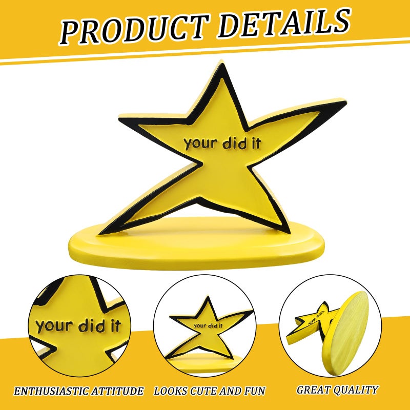 Legobayo Funny Star Trophy with Humorous Your Did It Inscription - Funny Graduation Gift Gifts for Coworkers Cute Desk Decor Birthday Gift Encouragement Gift Funny Gag Gifts - Image 5