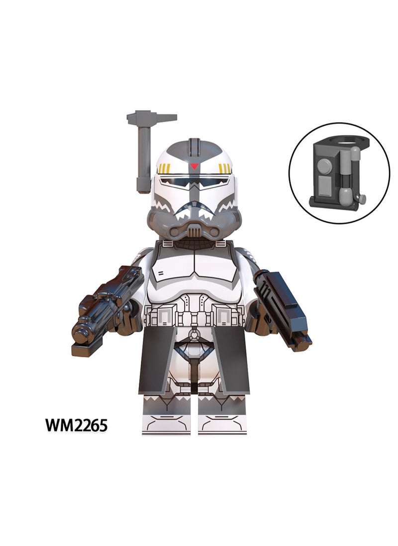 null - TV Movie Series Clone Trooper Wolf Regiment Heavy Assembling Building Blocks Figure Bag-WM6128 - Image 1