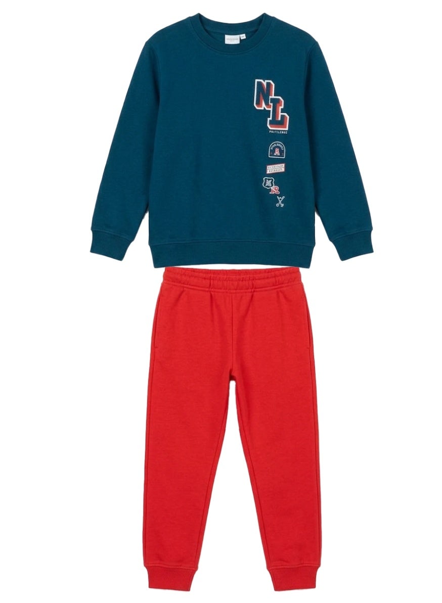 Boys Autumn Pajama Set Cartoon Print – Soft Breathable Cotton 2 Piece Kids Sleepwear Outfit, Lightweight Comfortable Nightwear & Loungewear for 6 Year Old Boys