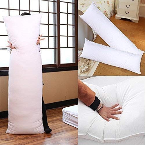 CUDDLY PRINT Polycotton Super Soft Body Pillow Maternity Sleeper Pillows for Use During Pregnancy - 20X54 Inch (White) - Image 5