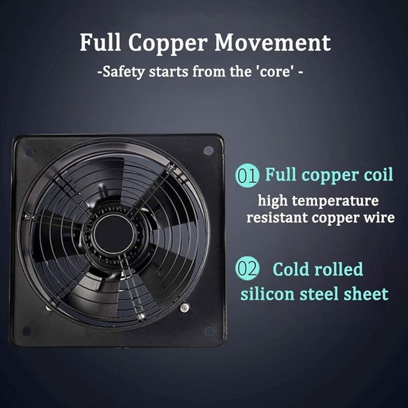 Strong Kitchen Exhaust Fan Wall Window Extractor Bathroom Ventilation Blower - Image 5