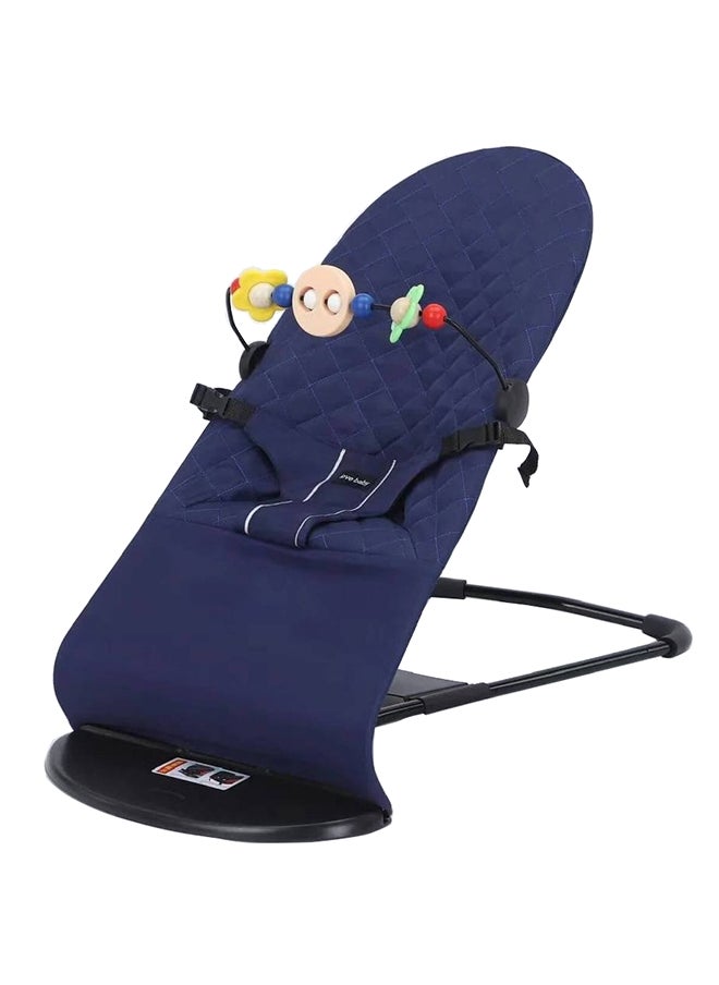 BABYCARA Baby Rocking Chair With Hanging Toys Comfort And Fun, Blue  - Image 1