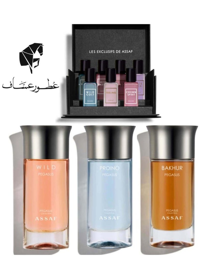 عساف مجموعة بيقاسوس 3* 100 مل + عينات عساف - Image 1