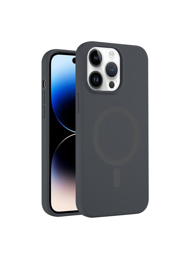 S-TOP Case For iPhone 14 Pro Pure Color Liquid Silicone MagSafe Phone Case - Image 1