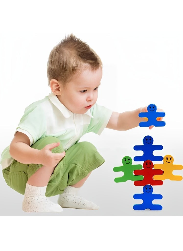 Montessori Set Toys Balance Building Colored Blocks for Kids, Fine Motor Skills Toys, Sorting and Matching Game, Stacking Educational Toys for Toddlers Boys Girls  - Image 2