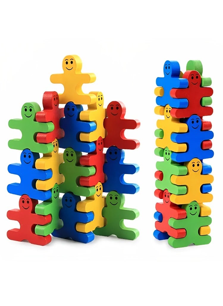 Montessori Set Toys Balance Building Colored Blocks for Kids, Fine Motor Skills Toys, Sorting and Matching Game, Stacking Educational Toys for Toddlers Boys Girls  - Image 1