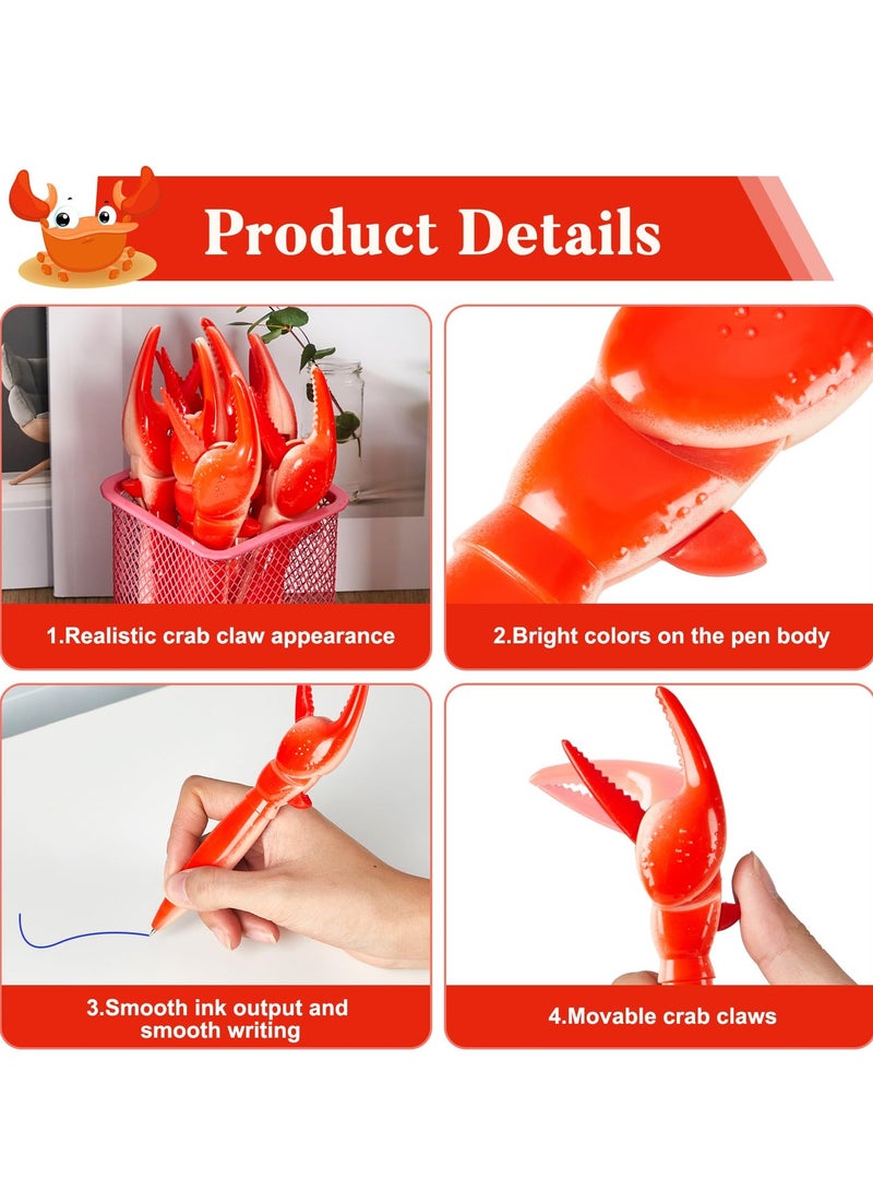 Generic Crab Claw Novelty Pen, Fun Ballpoint Pens, Cute Sea Life Ballpoint Pens witAh Blue Ink Gel Ink Pens, for Kids School Supplies Birthday Party, Writing Instrument Stationery Accessories  - Image 3