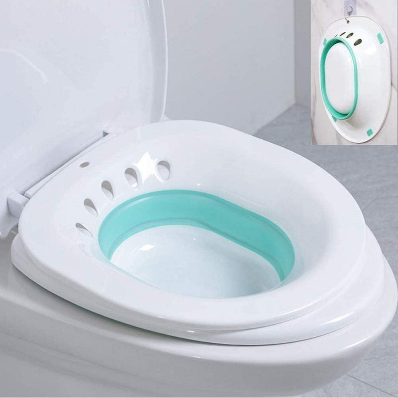 Delfino Sitz Bath for Toilet, Sitz Bath Basin Portable Bidet for Pregnant Women, Hemorrhoids Treatment, Perineal Episiotomy Recovery, the Elderly, Postpartum Care, Patients - Image 1