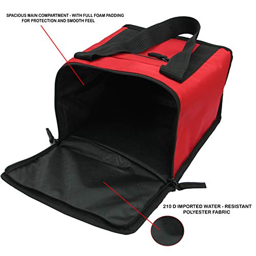 Sfane Insulated 9L Lunch Bag Tiffin Bags - Compact, Easy Wash, Smooth Zipper & Lightweight - Tote Bag & Container, Lunch Bags Tiffin Bag for Men, Women, Adults (Red) - Image 5
