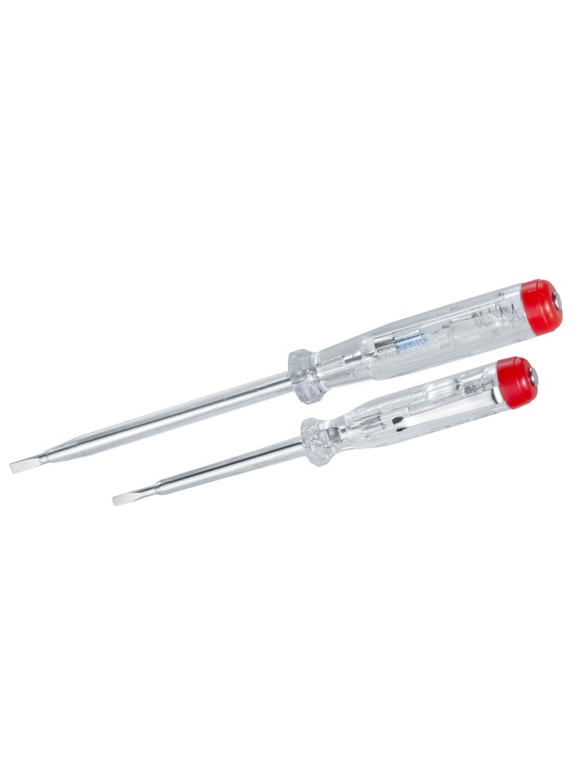 Laserliner Laserliner Electric Voltage Tester GS Tested in Accordance with German VDE, 120-250 Volt, Phase Tester, Multifunctional Voltage Detector with Screwdriver, Pack of 2, 083.009A  - Image 1