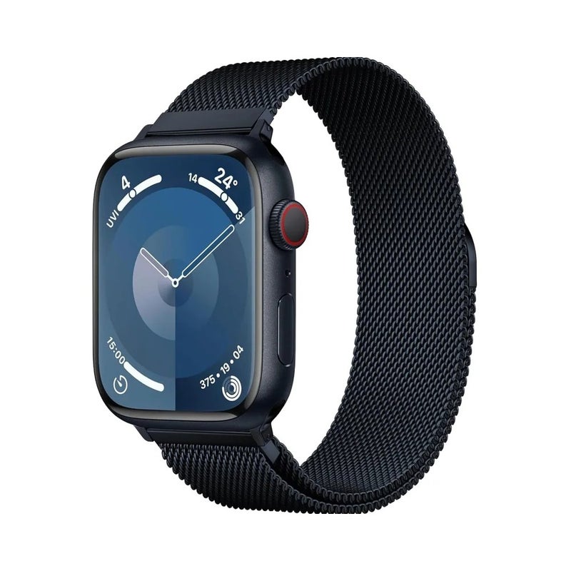 Bluejw Ultra Series 11 10 9 8 7 SE 6 5 4 3 2 1 Magnetic Clasp Replacement Watch Bands Compatible with Apple Watch 38mm – Milanese Loop Stainless Steel Strap - Image 2