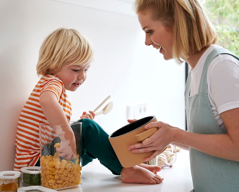 MEPAL Modula Transparent Food Storage Container | 34oz/1 000ml | Perfect for Dry Goods | Dishwasher Safe | White Framed Lid | BPA Free | Made in Holland - Image 4