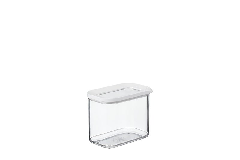 MEPAL Modula Transparent Food Storage Container | 34oz/1 000ml | Perfect for Dry Goods | Dishwasher Safe | White Framed Lid | BPA Free | Made in Holland - Image 2