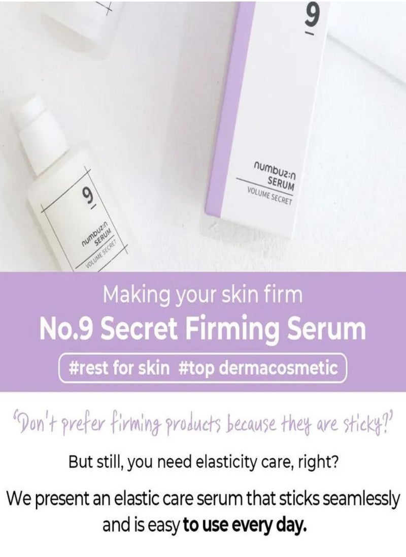 numbuzin Numbuzin No.9 Secret Firming Serum - Peptide - Wrinkle Care - Aging Skin - Niacinamide - Hyaluronic Acid - Korean Skin Care for Face 50 ml  - Image 5