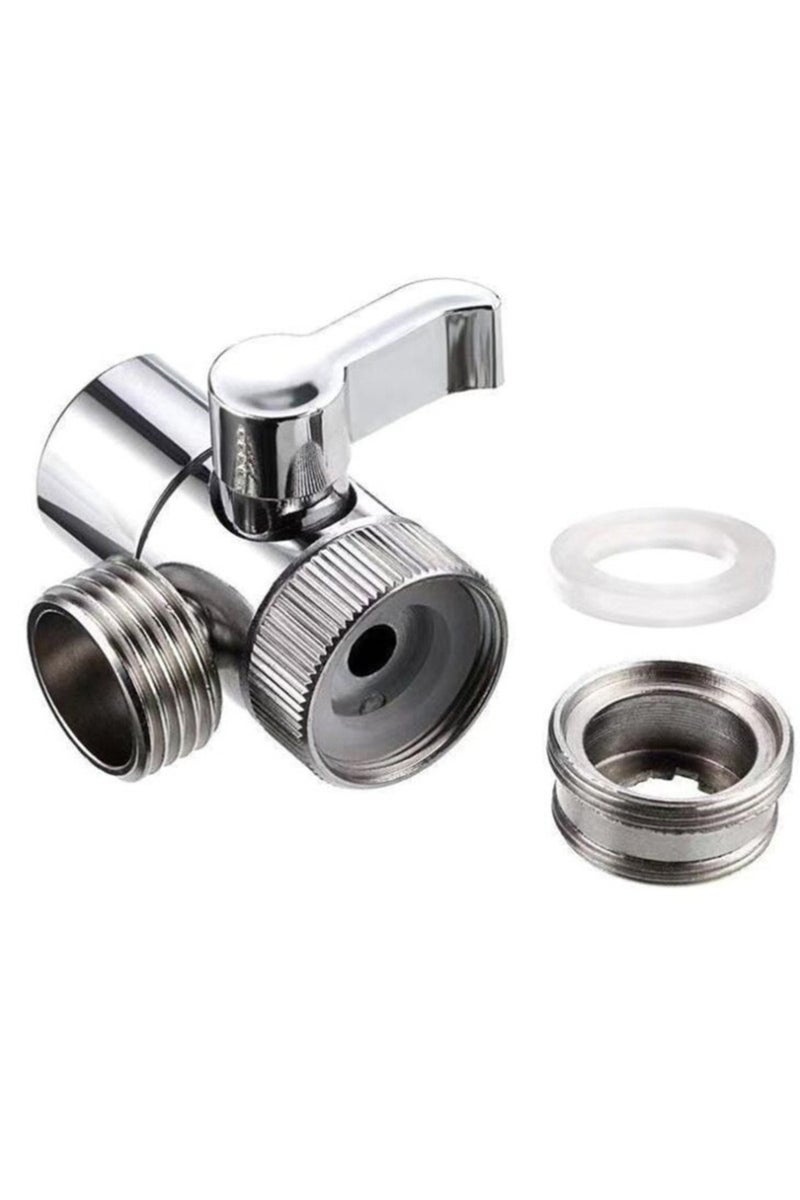 إيروريكس محول مفتاح صنبور عالمي من سبيكة معدنية، موزع حوض المطبخ، صمام تحويل، موصل صنبور الماء لـ