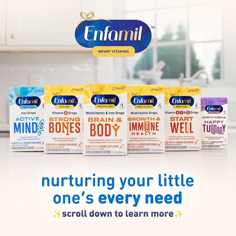 Enfamil FerInSol Iron Supplement Drops for Infants  Toddlers Supports Brain Development 50 mL Dropper Bottle - Image 5