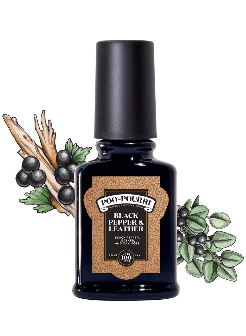 Poo-Pourri Before-You-Go Toilet Spray Black Pepper & Leather - Image 2