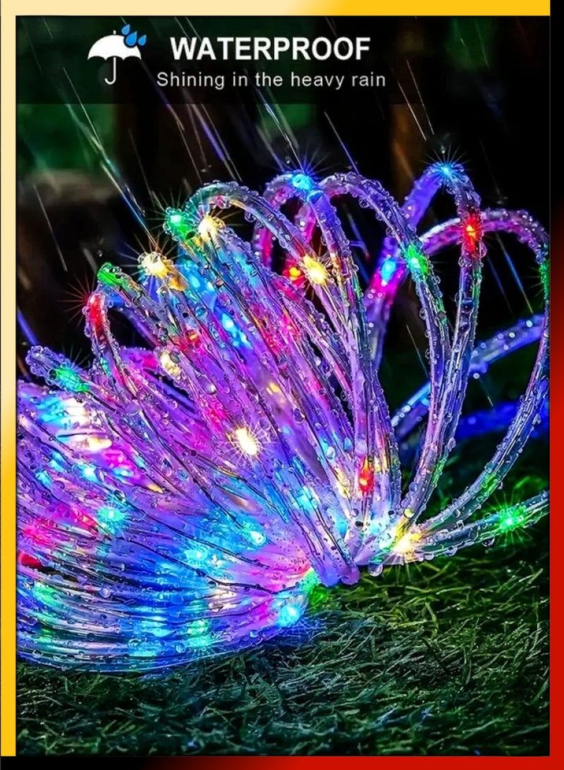 DBLEW 10 Meter Waterproof RGB Multicolor LED Fairy String Rope Lights 180 Megabright LEDS 8 Modes Electric Corded Ideal for Indoor and Outdoor Christmas Ramadan Birthday Diwali Festivals Home Decoration  - Image 4