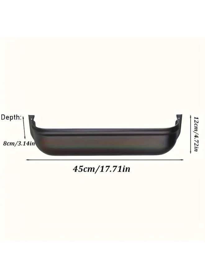Black RV Door Organizer Storage Box 1pc Universal Van Door Panel Tray - Image 2