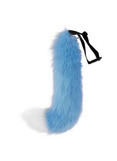 Halloween Cosplay Fox Tail Plush Costume PropBlue and White Blue and White