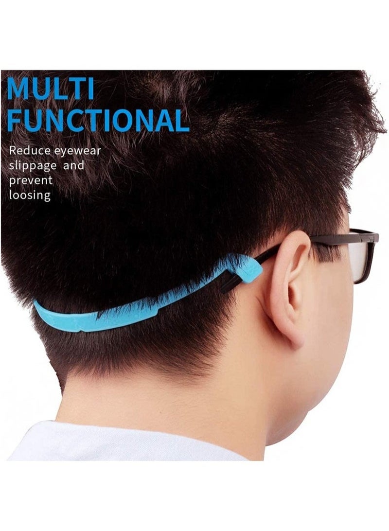 Generic Glasses Straps, 8 Pack Kids Glasses Sunglass Cord Strap Glasses Strap Holder Glasses Holder, Silicone Elastic Sports Toddler Glasses Straps with Ear Clip Hooks, 8 Colors  - Image 5