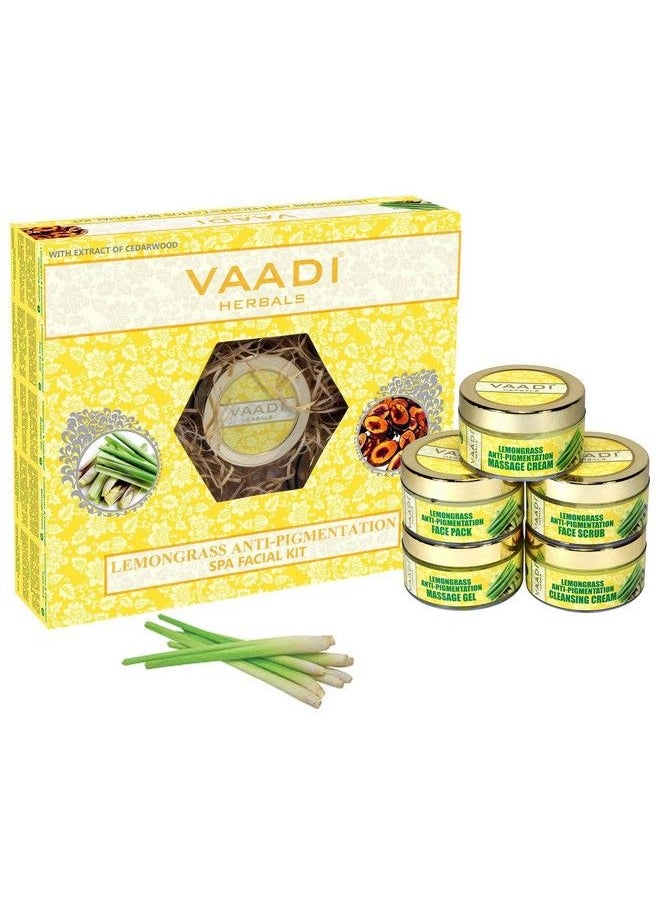 VAADI HERBALS - Lemongrass Anti Pigmentation Spa Facial Kit With Cedarwood Extract 270G - Image 1