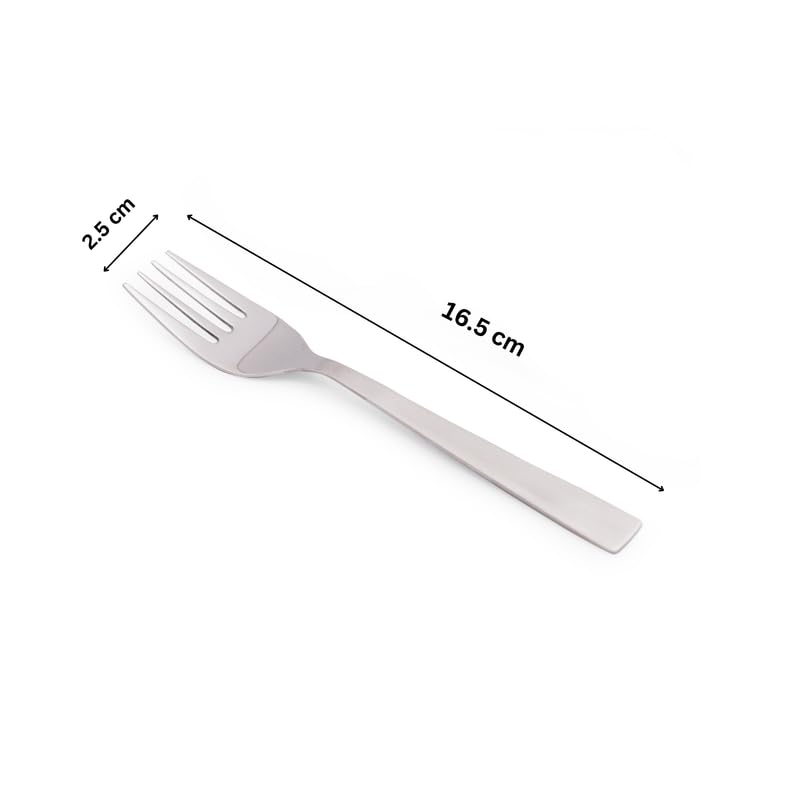 MGeezz Stainless Steel Fork Set 6 Piece Set 165cm Long Fork Suitable for Tableware Dining and Cooking Durable and Stylish Design for Home Kitchen Perfect for Everyday Use or Special Occasions - Image 2