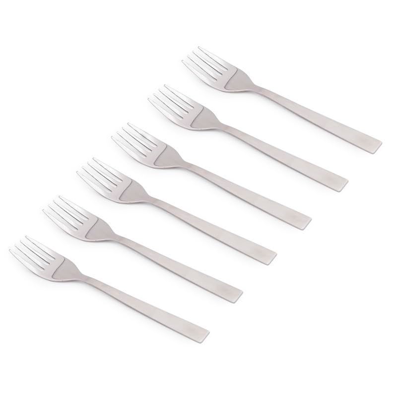 MGeezz Stainless Steel Fork Set 6 Piece Set 165cm Long Fork Suitable for Tableware Dining and Cooking Durable and Stylish Design for Home Kitchen Perfect for Everyday Use or Special Occasions - Image 1