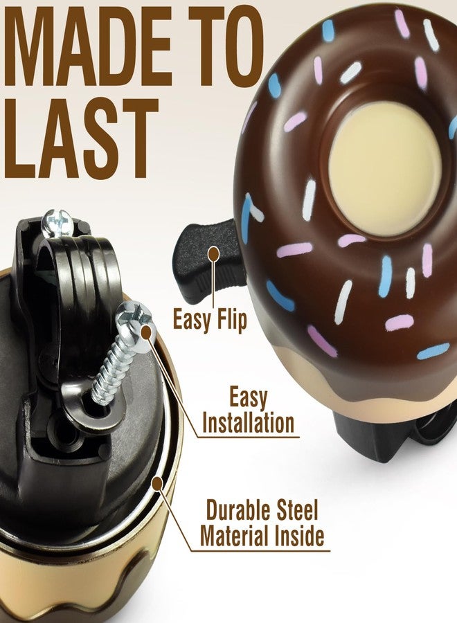 MARQUE Donut Bike Bell - Novelty Bicycle Bell for Most Bikes, Also Fit Balance Bike and Scooter, Must Have Cycling Accessory (Donut) - Image 4