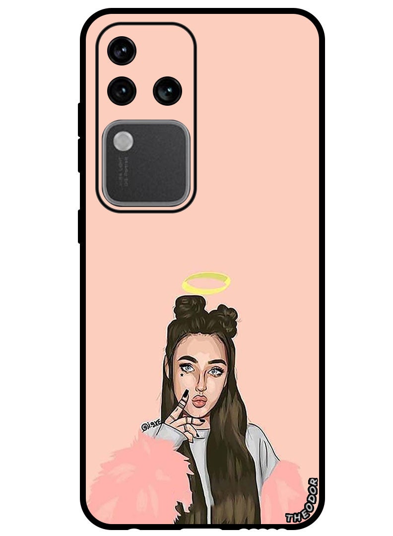 Theodor Protective Case Anti Scratch Shock Proof Bumper Cover For Vivo S18 Pro Princess - Image 1