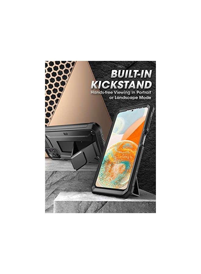 SupCase Unicorn Beetle Pro Case for Samsung Galaxy A23 4G/5G (2022), Full-Body Rugged Belt-Clip & Kickstand Case with Built-in Screen Protector (Black) - Image 4