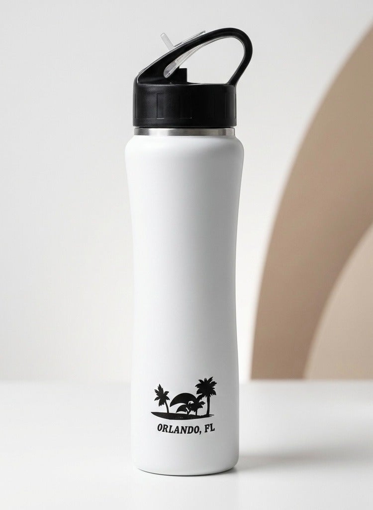 أو جي إس قارورة ماء رياضية ستانلس بتصميم عملي عزل حراري يحافظ على  البرودة 24 ساعة والحرارة 12 ساعة - Image 1