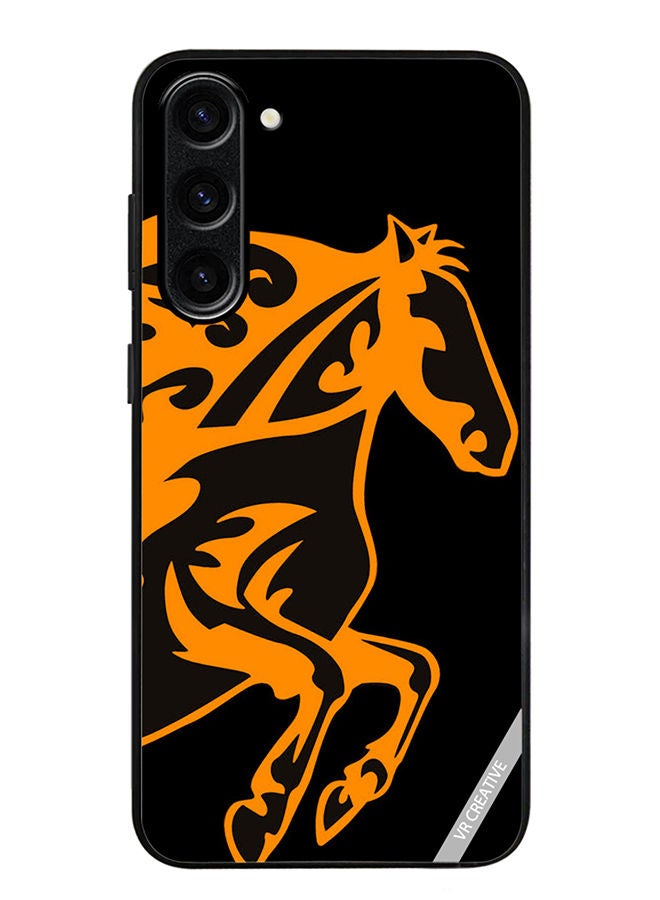 VR CREATIVE Protective Case Cover For Samsung Galaxy S23 Horse Flame Design Multicolour - Image 1