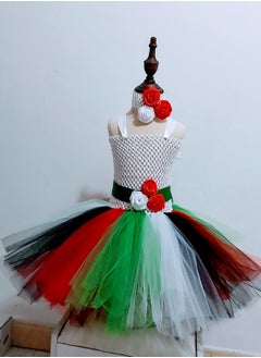 Daddy's Angel UAE Flag National Day Dress for Baby Girls  - Image 1