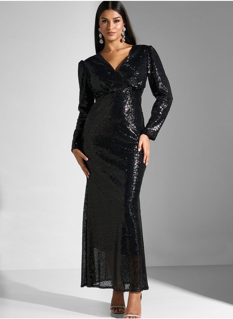 Khizana - Shimmer Mermaid Cut Dress - Image 1