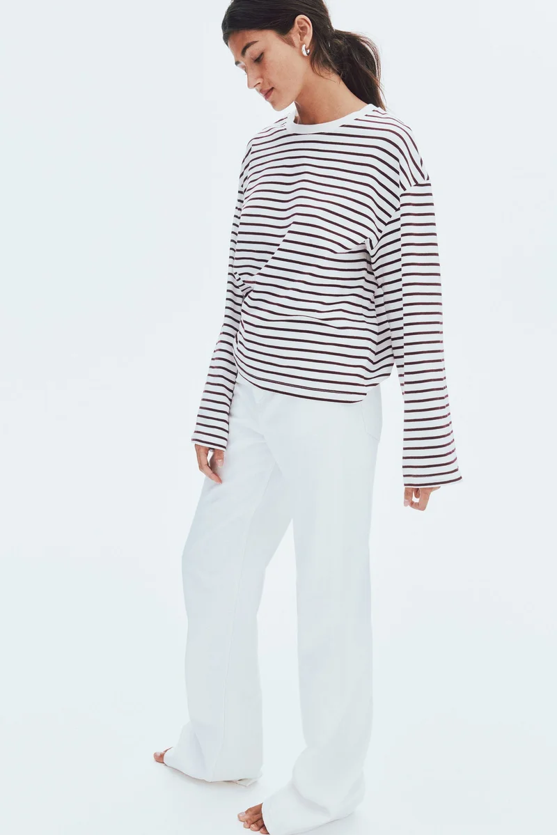 H&M Long-sleeved cotton top