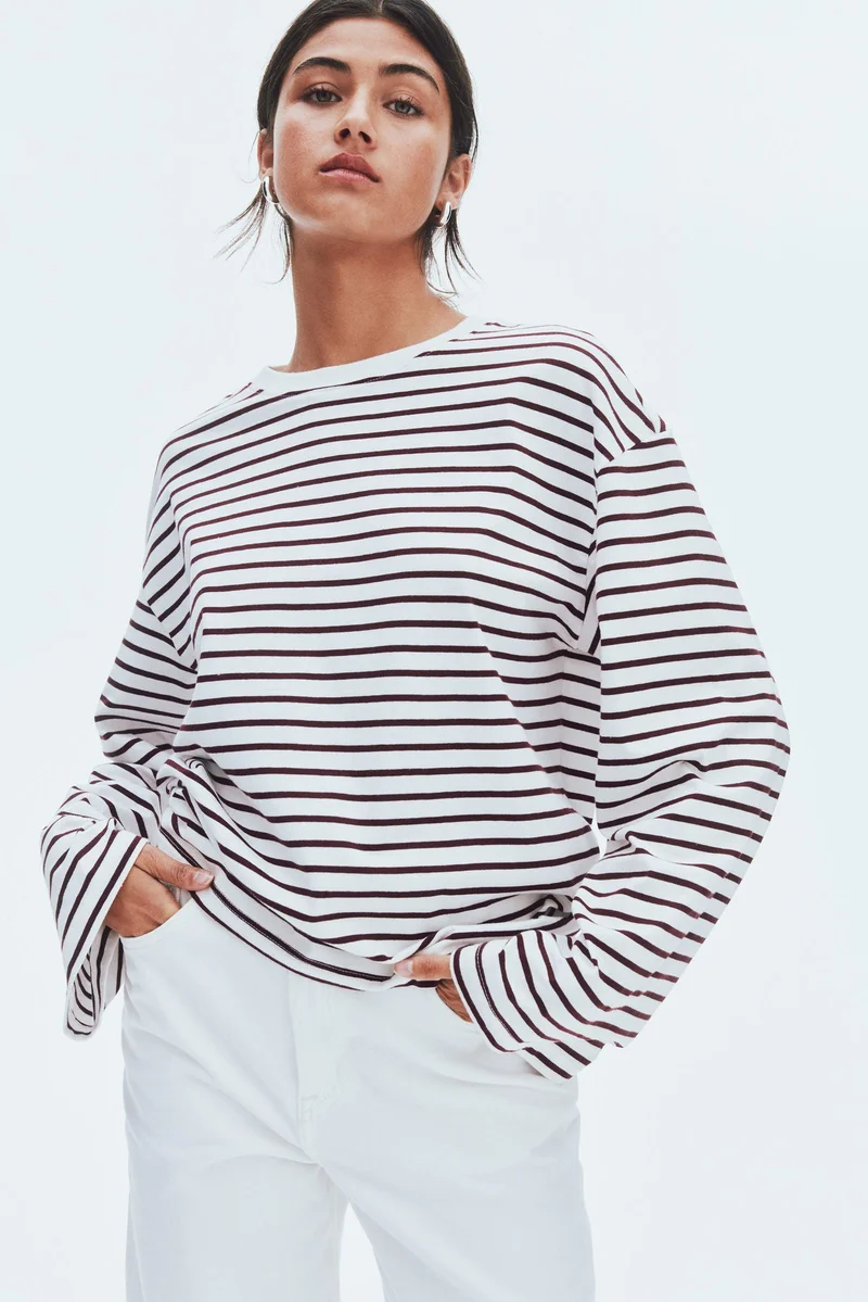 H&M Long-sleeved cotton top