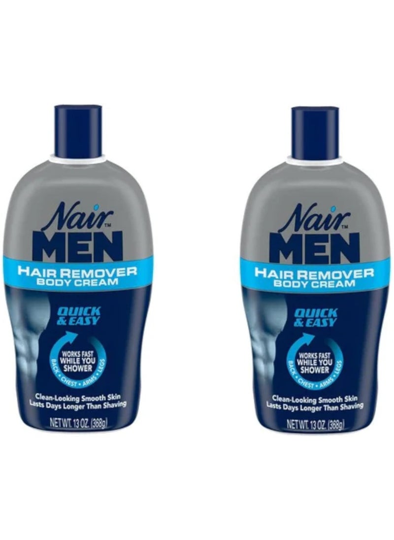 Nair - (Pack of 2)Hair Remover Body Cream for Men 2x13 oz - Image 1