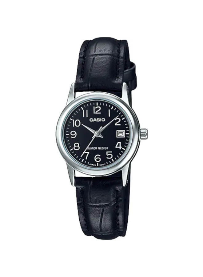 كاسيو ساعة يد من جلد بعقارب LTP-V002L-1BUDF - Image 1