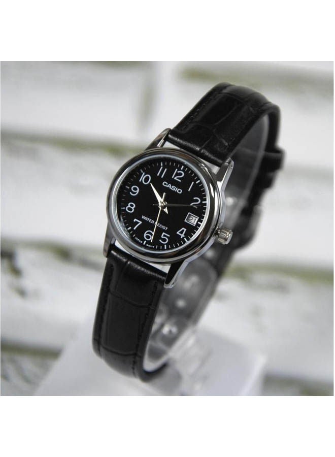 كاسيو ساعة يد من جلد بعقارب LTP-V002L-1BUDF - Image 2