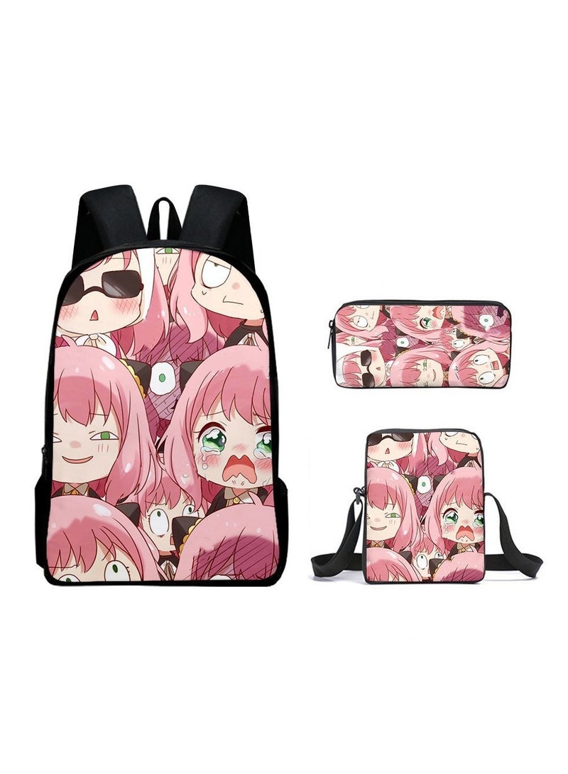 Anime Cartoon Pattern Design Leisure Commuting Backpack