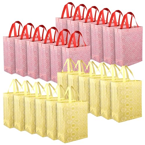 Kuber Industries Shopping Handbag | Grocery Handbag | Shopping Bag | Grocery Shopping Bag | Reusable Shopping Bags | Vegetable Bag | Carry Bag | Pack of 24 | Multicolor - Image 1