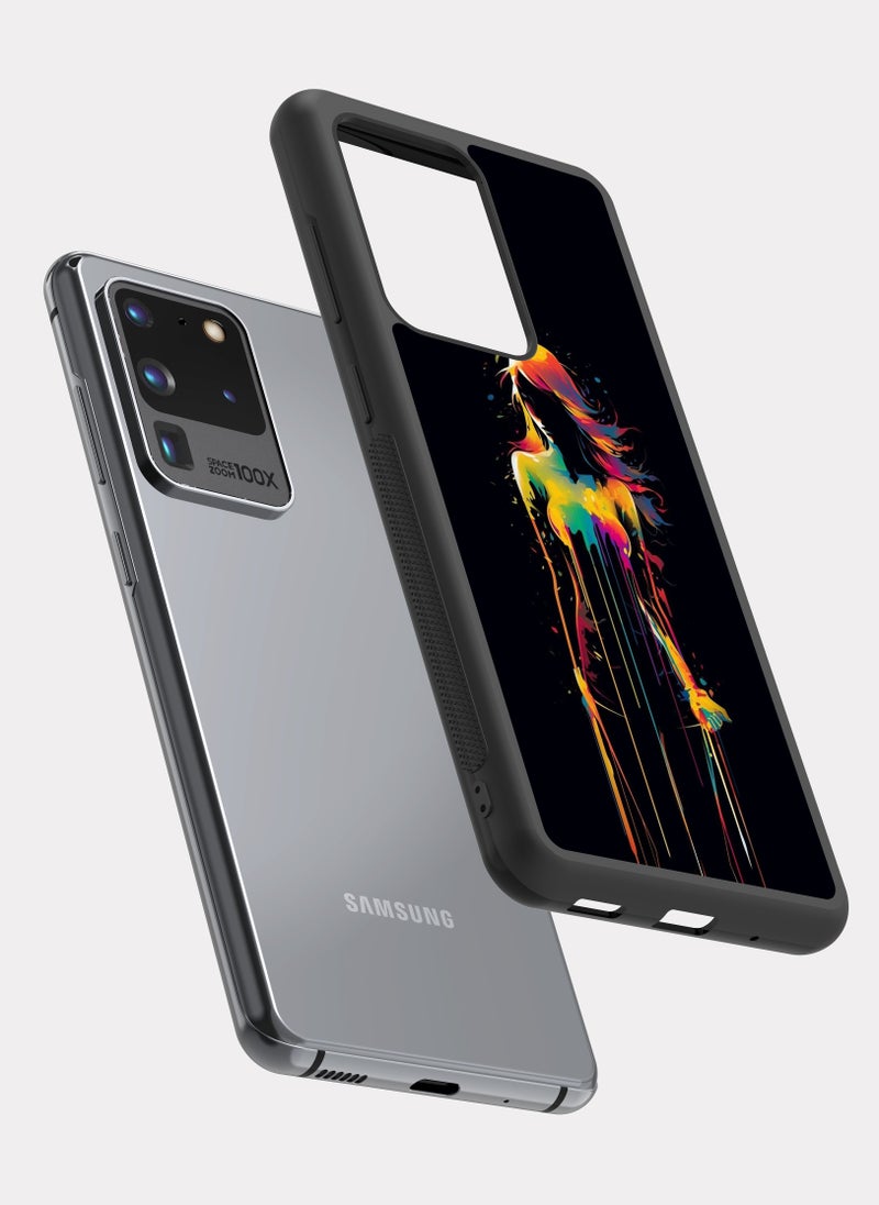 بكسلات كفر سامسونج جالكسي اس 20 الترا متعدد الالوان فن تجريدي - Image 2