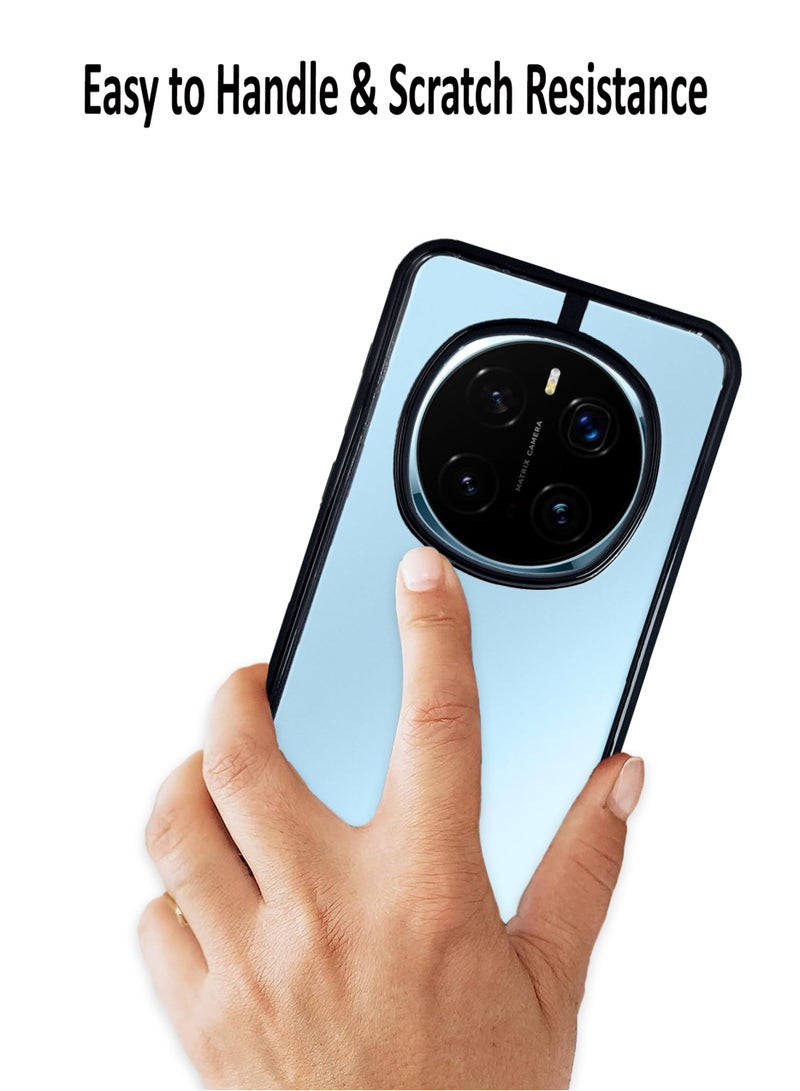 Waldic غطاء متميز لهاتف Honor Magic7 Pro | غطاء سيليكون متميز مصمم لهاتف Honor Magic7 Pro | غطاء حماية رقيق لهاتف Honor Magic7 Pro مع حماية للكاميرا والسقوط - أسود - Image 2