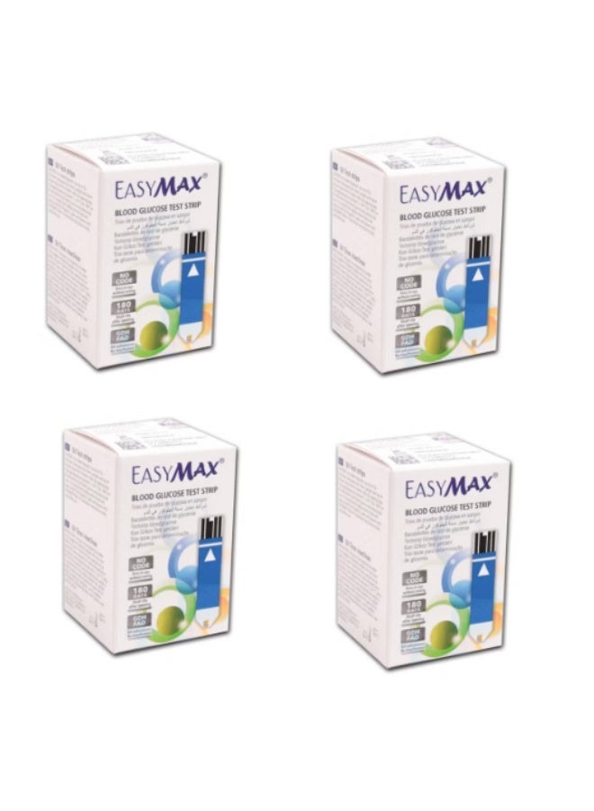 EasyMax Blood Glucose Test Strips 50 strips High accuracy and easy to use Advanced technology provides reliable and fast results in 5 seconds and requires a very small amount of blood for testing 4 packs